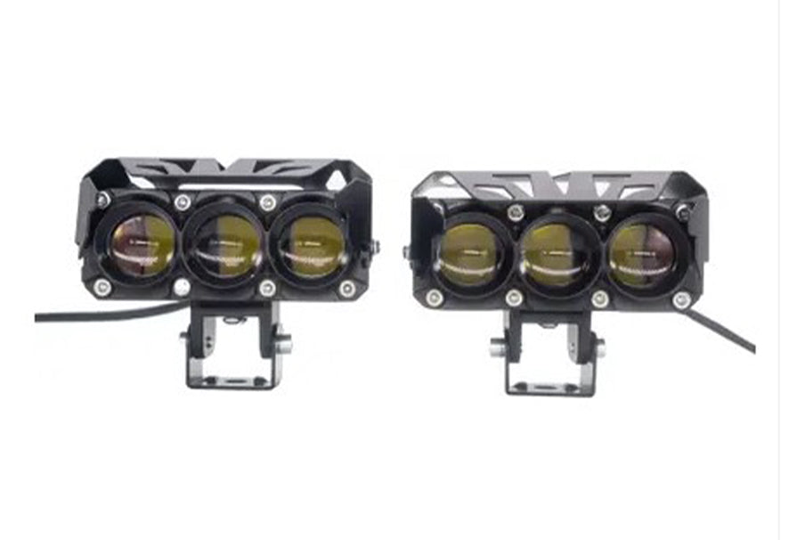 FOG LIGHT 3 LED MOTORCYCLE HEADLAMP FOR UNIVERSAL MOTORCYCLE