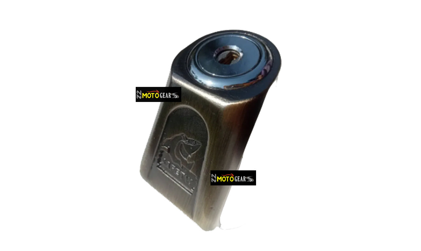Disc Lock Stainless Steel Heavy Duty Painted Finish Disc Brake Anti Theft 6mm Pin Wheel Locking Security Lock Chrome for Bike and Motorcycle