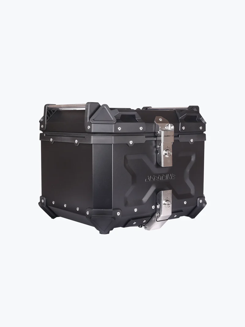 Jb Racing Top Box 45L Black Premium With Back Rest Pad For All Motercycle
