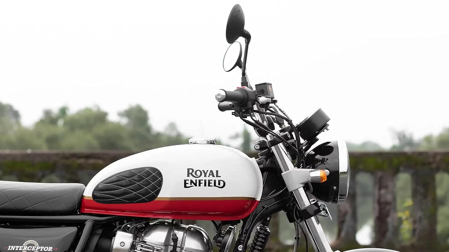 Genuine Leather Diamond Tank Pads Compatible With Triumph Speed & Scrambler 400
