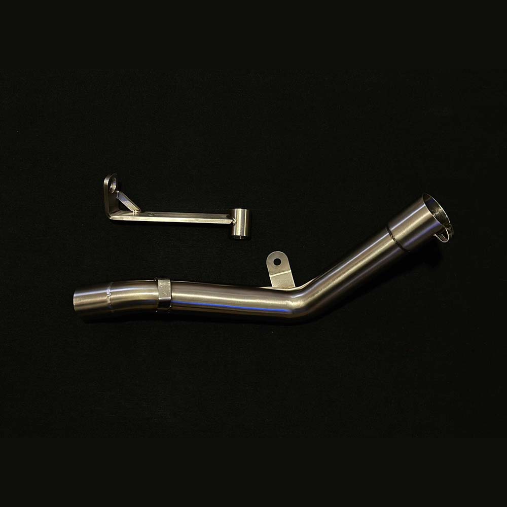 AEW MID PIPE EXHAUST STAINLESS STEEL MATT POLISH FOR HIMALAYAN 450