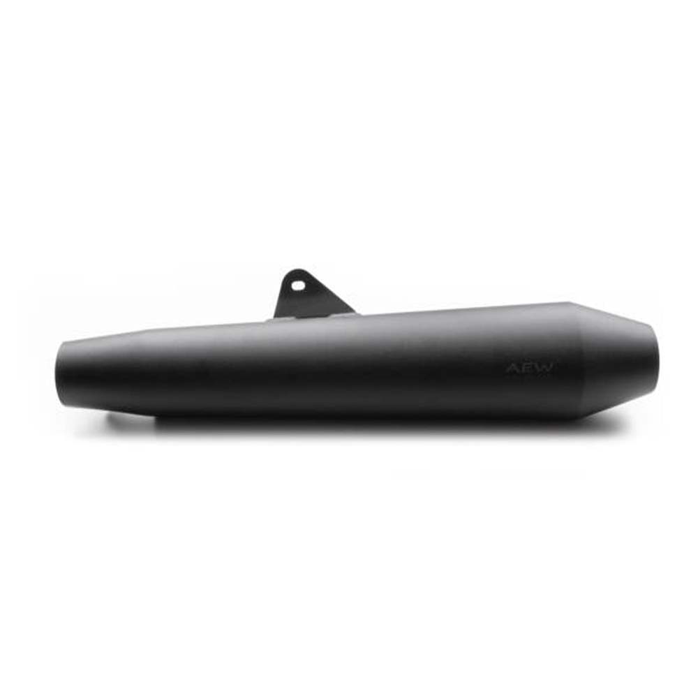 AEW TE 102 MEGAPHONE EXHAUST SILENCER STAINLESS STEEL MATT BLACK POLISH FOR INTERCEPTOR /CONTINRNTAL GT 650