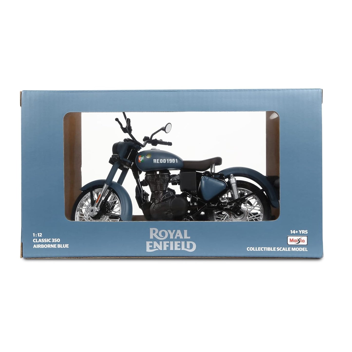 Royal Enfield Scale Model 1:12 Classic 350 Airborne Blue