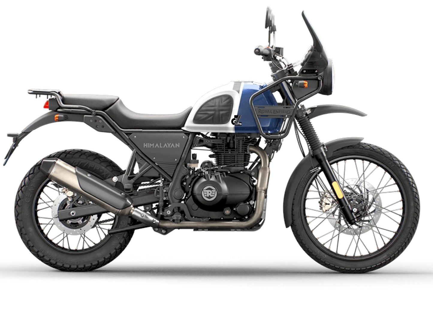 Leather Tank Pads Dual Shed with Grafic Himalayan For Himalayan 411