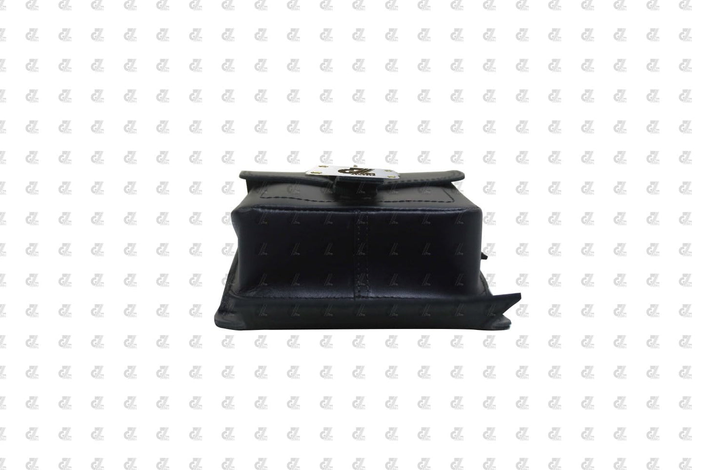 Black Leather Tank Strap Bag for Royal Enfield Classic Reborn 350