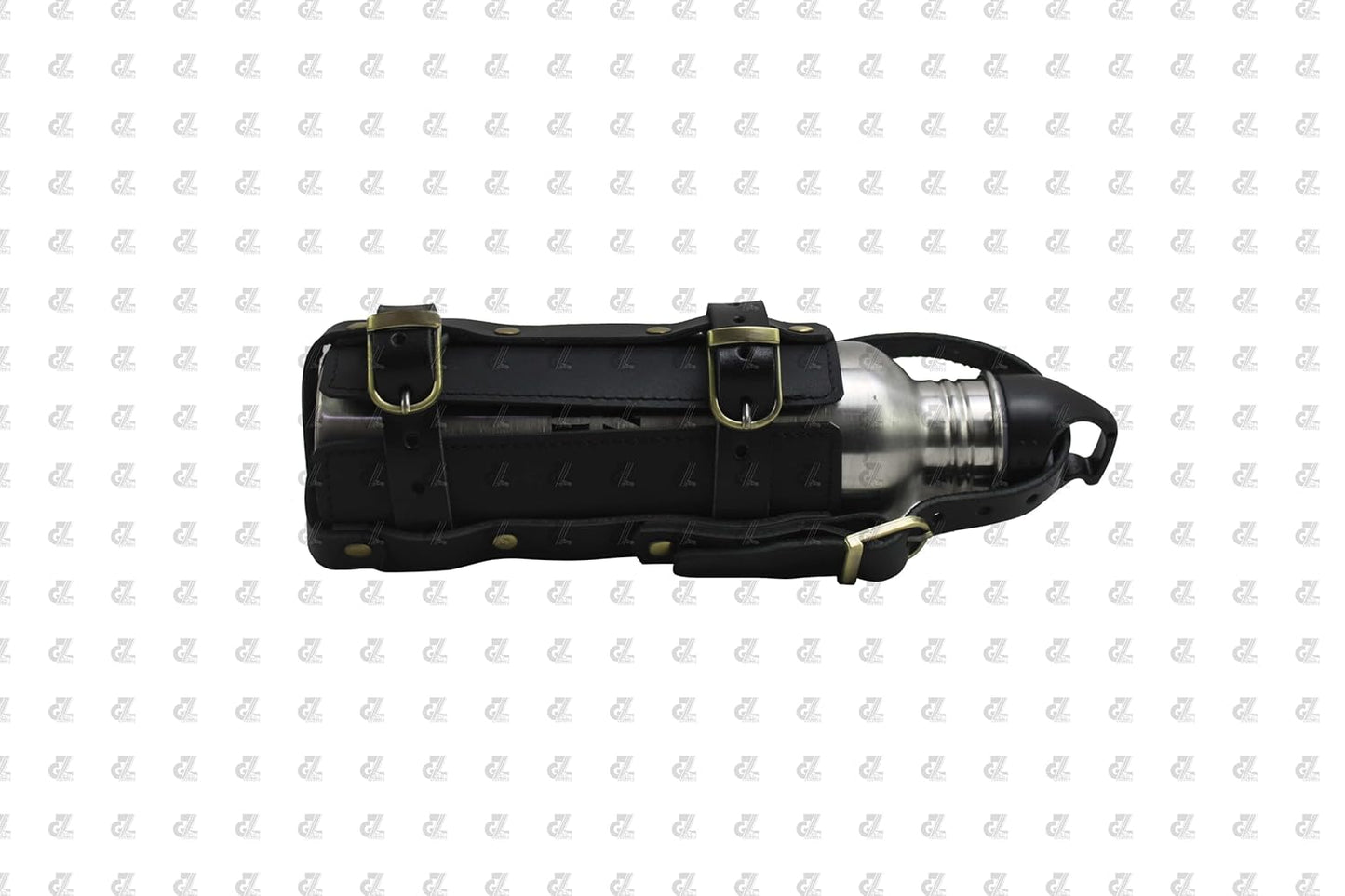 Black Leather Water Bottle Holder for Universal Motorcycle