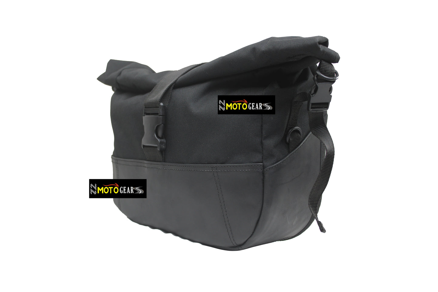 Black Soft Panniers Bags Pair With Soft Pannier Rail Pair Compatible With Royal Enfield Bear 650