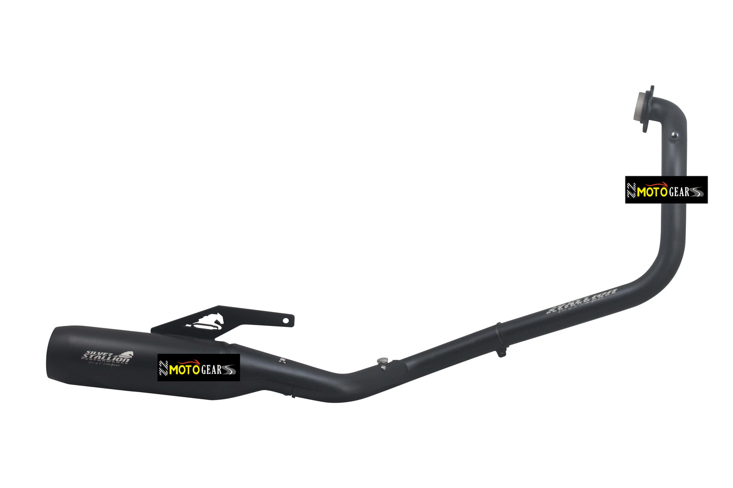 Silver Stallion Performance Cross Country Full System Silencer Exhaust Black For New Himalayan & Guerrilla 450