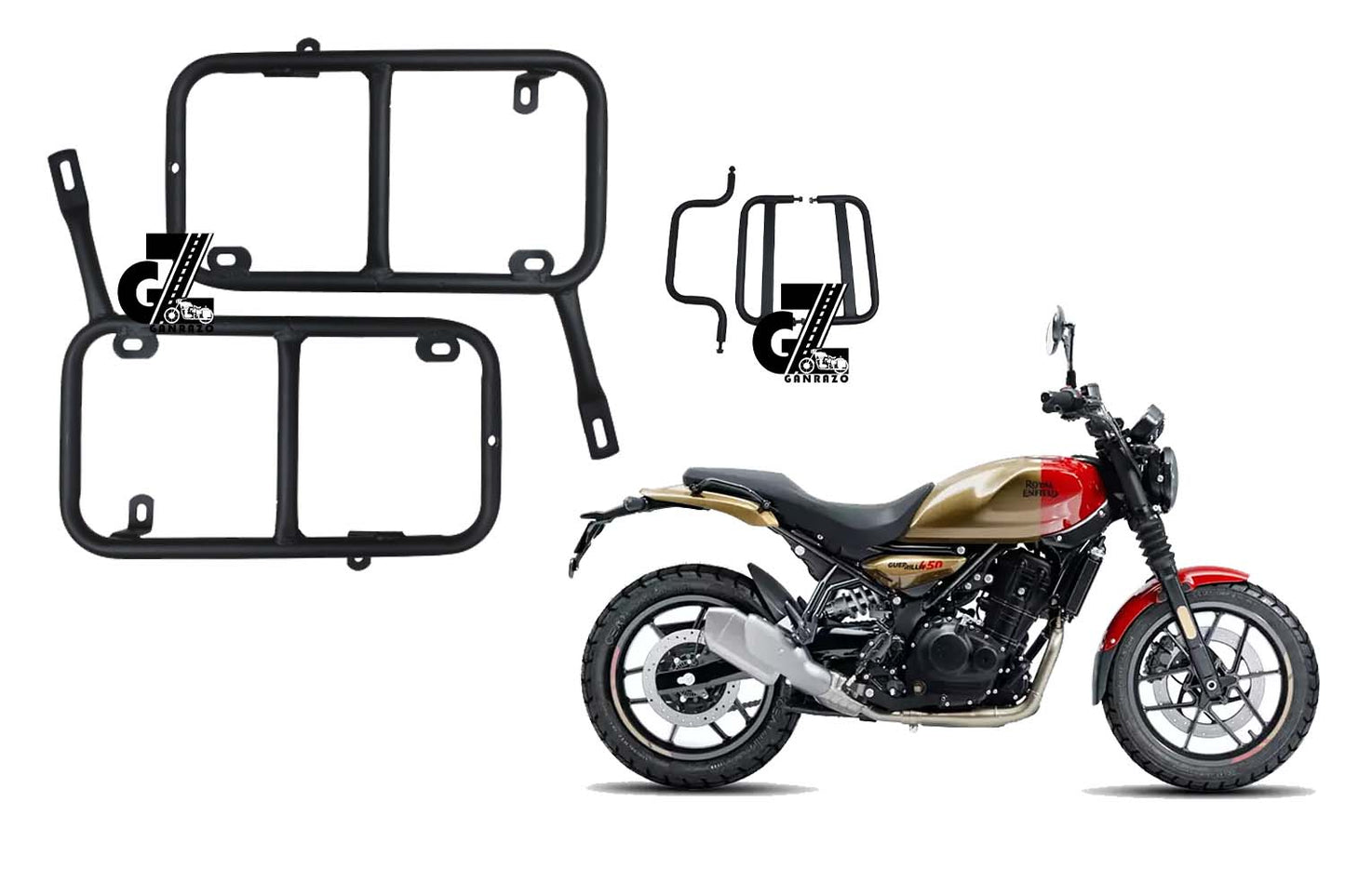 Black Saddle Stay Pair Right & Left Side Fit for Royal Enfield Guerrilla 450