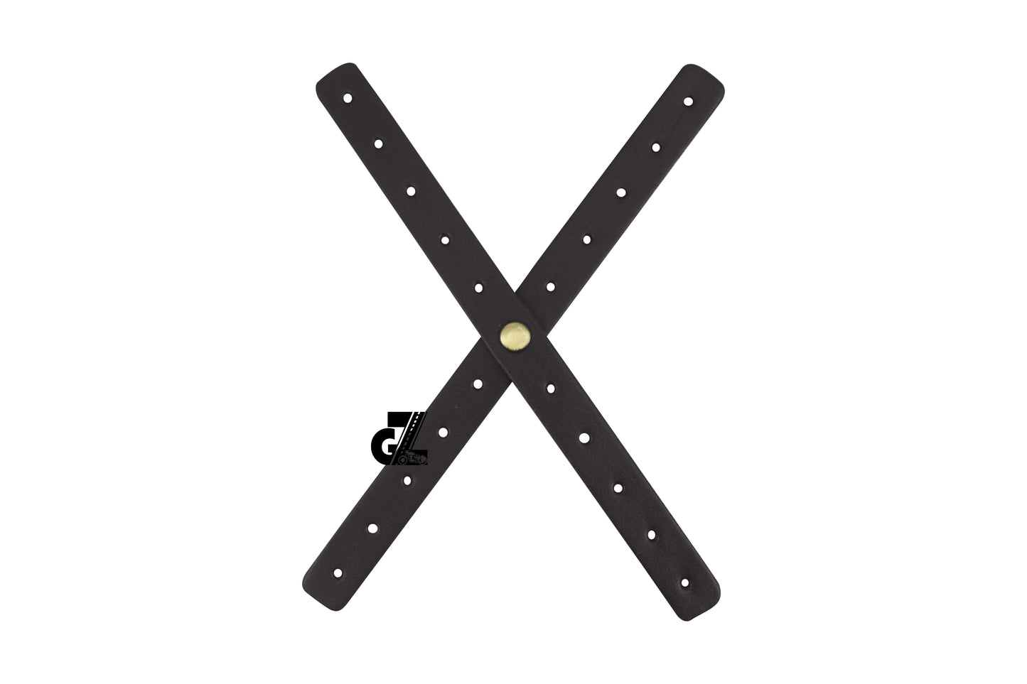 Dark Brown Leather Sticker Head Lamp X Perforated & Handgrip Straps Pair Fit For Royal Enfield Super Meteor,Continental Gt,Interceptor,Classic 650, Bear 650