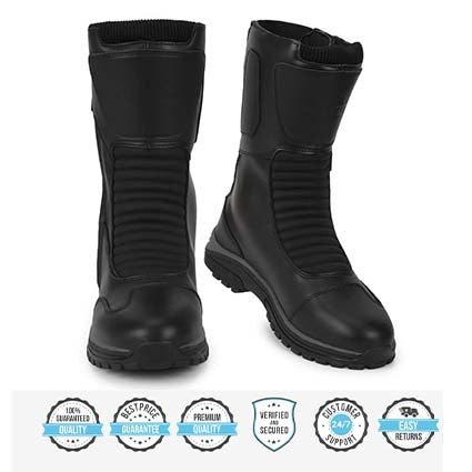 ROYAL ENFIELD E 39 MID RISE RIDING BOOT BLACK