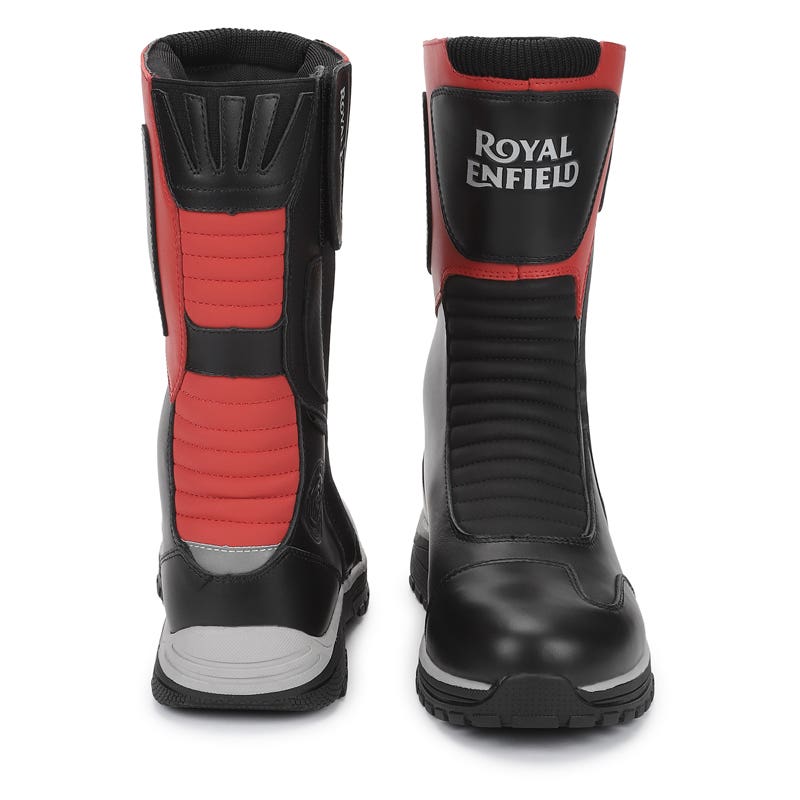 ROYAL ENFIELD E 39 MID RISE RIDING BOOT RED