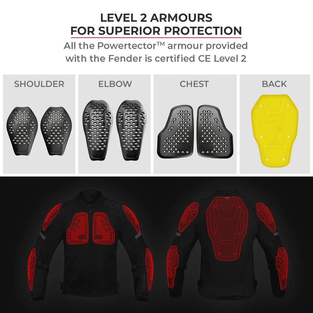 FENDER URBAN MESH RIDING JACKET with base layer