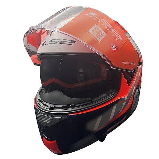LS2 FF320 STREAM EVO LETAILS GRAY RED HELMET (D-RING)