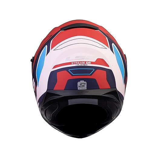 LS2 FF320 STREAM EVO XPLORER MATT WHITE RED HELMET