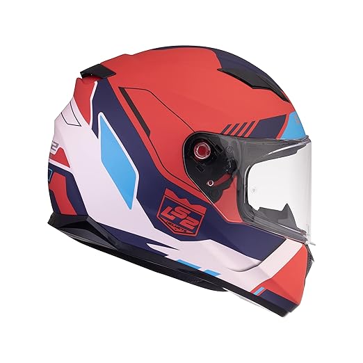 LS2 FF320 STREAM EVO XPLORER MATT WHITE RED HELMET