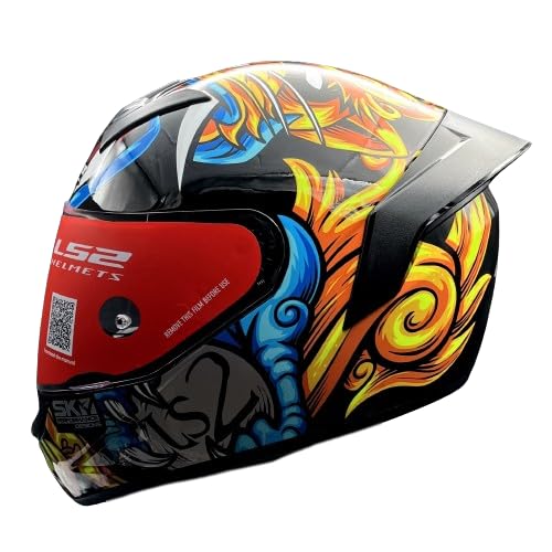 LS2 FF352 ROOKIE FOO DOG BLACK YELLOW HELMET