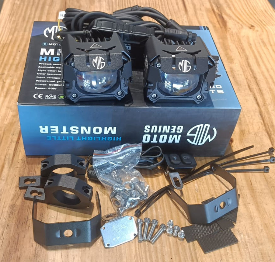 FOG LIGHT MK15 HIGH POWER SOPTLIGHT FOR UNIVERSAL MOTORCYCLE