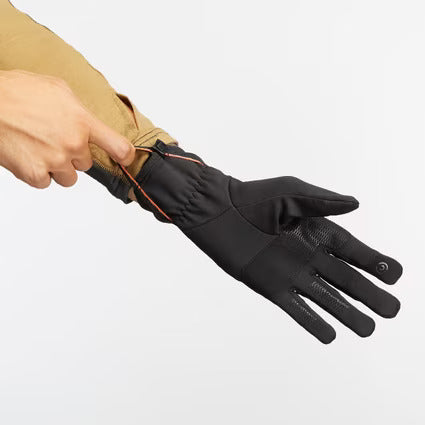 FORCLAZ Winter Gloves for Trekking Stretchable Trek500 Black