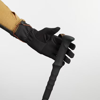 FORCLAZ Winter Gloves for Trekking Stretchable Trek500 Black