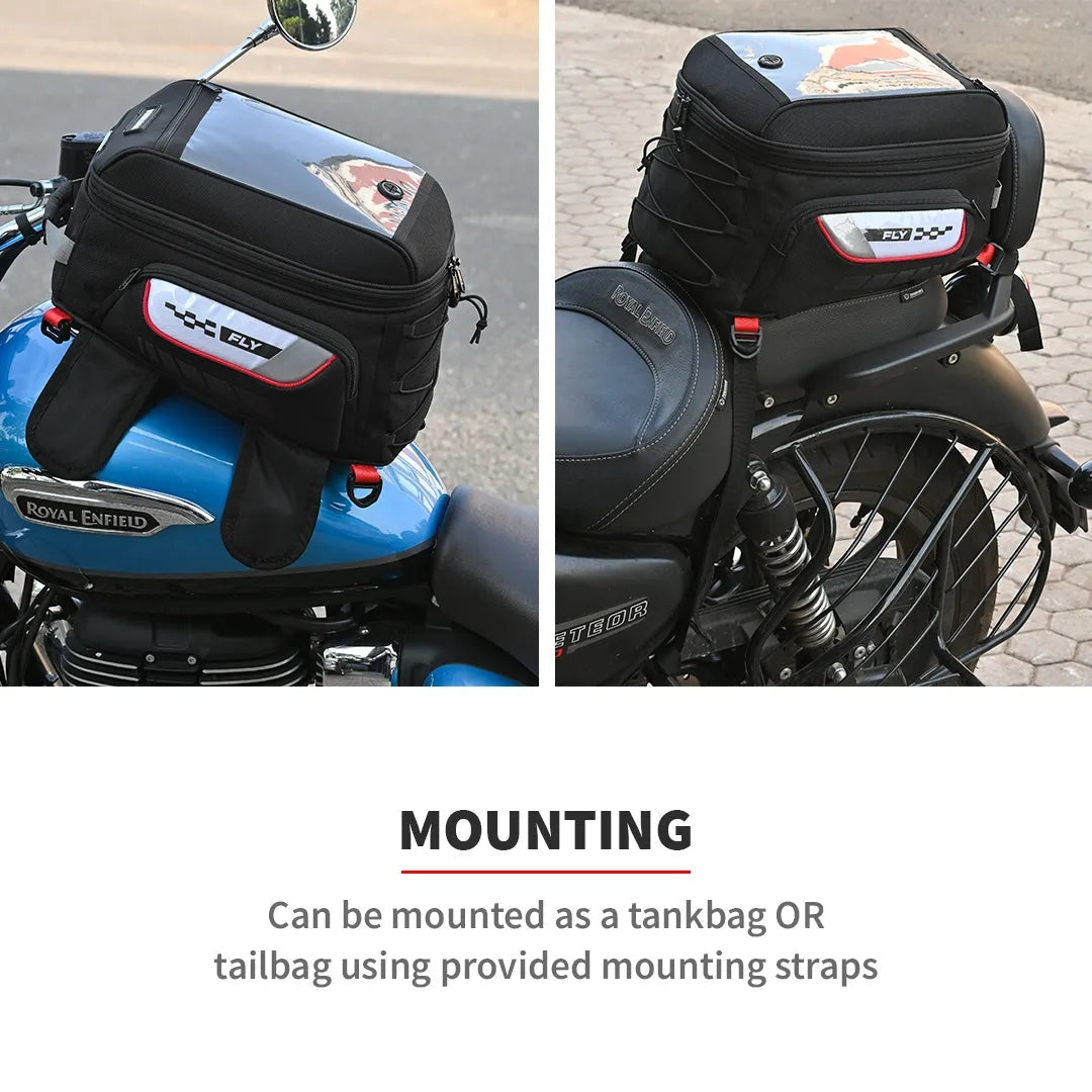 VIATERRA FLY MAGNETIC MOTORCYCLE TANK BAG MAGNET BASED