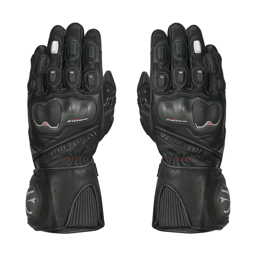 GRID MK3 FULL GAUNTLET RIDING GLOVES BLACK
