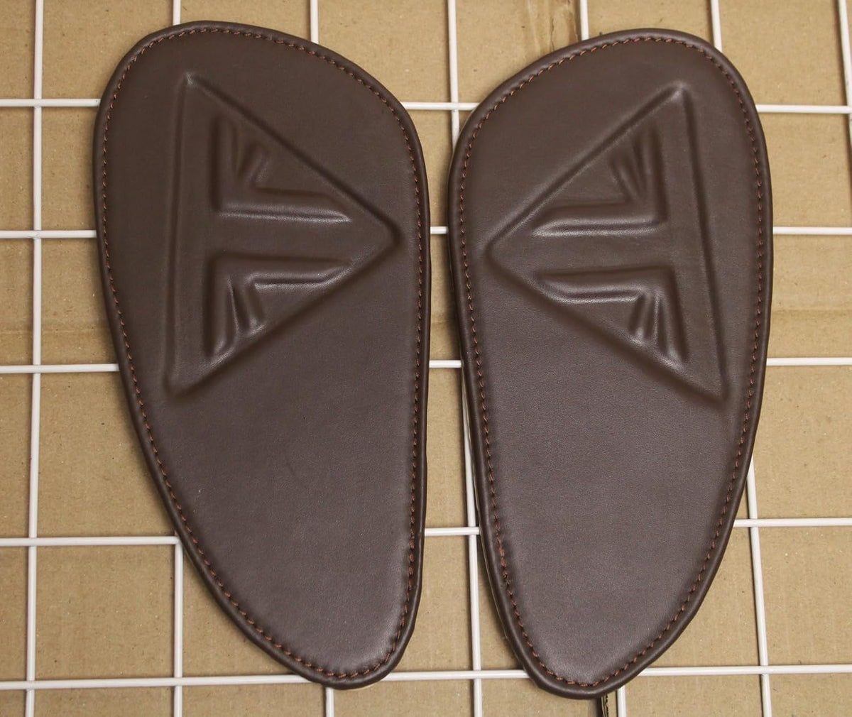 Genuine Leather Brown Tank Pads For Triumph Speed & Scrambler 400