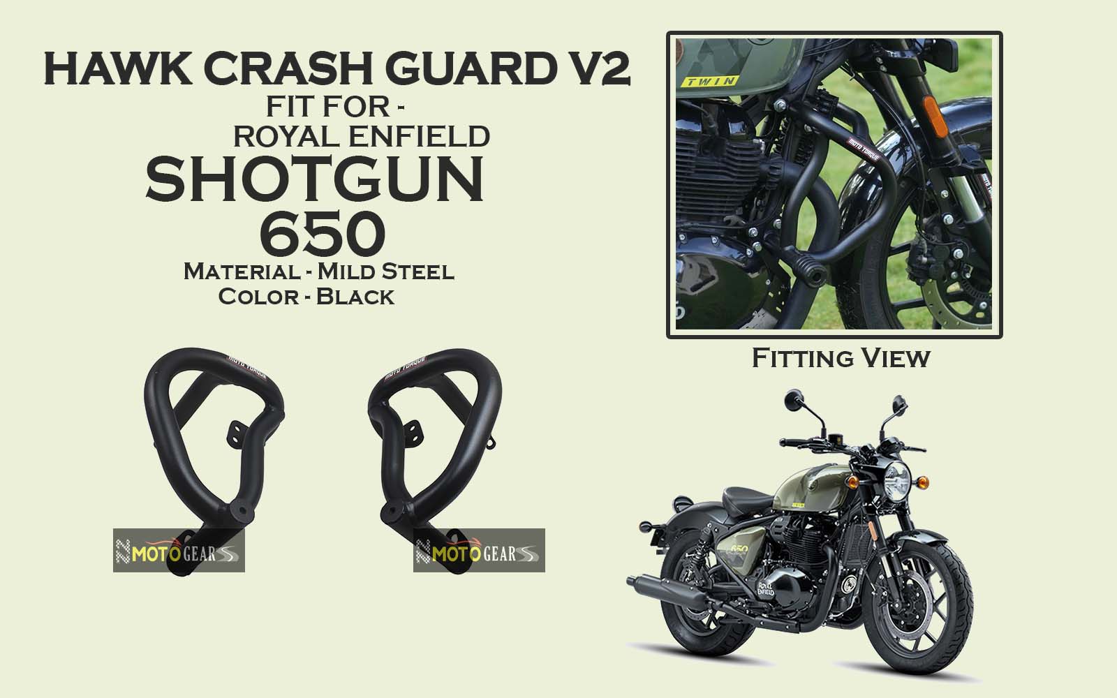 MOTO TORQUE HAWK CRASH GUARD V2 FOR SHOTGUN 650