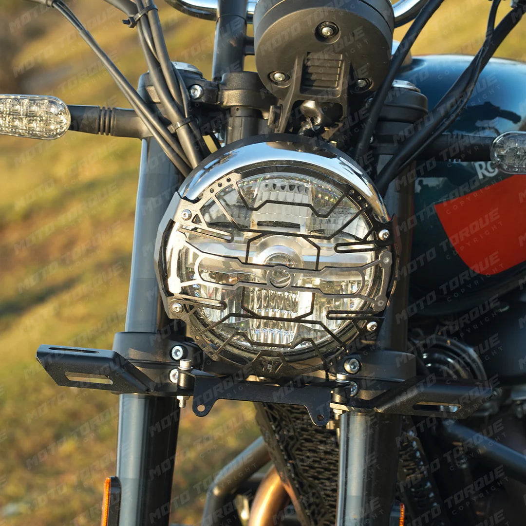 MOTO TORQUE HEADLIGHT GRILL FOR ROYAL ENFIELD BEAR 650