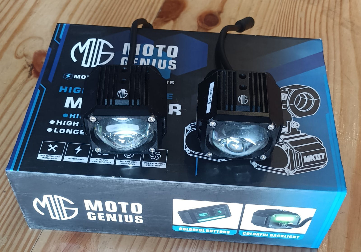 FOG LIGHT MK07 HIGH POWER SOPTLIGHT FOR UNIVERSAL MOTORCYCLE