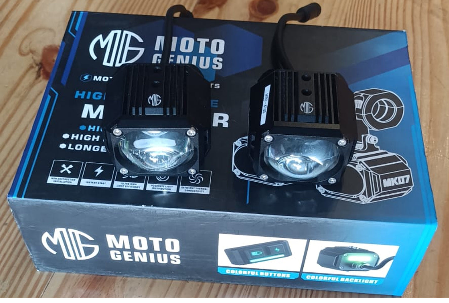 FOG LIGHT MK07 HIGH POWER SOPTLIGHT FOR UNIVERSAL MOTORCYCLE
