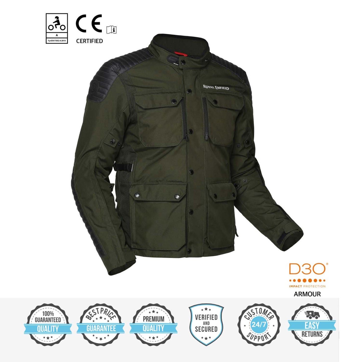 ROYAL ENFIELD KHARDUNGLA V2 JACKET OLIVE