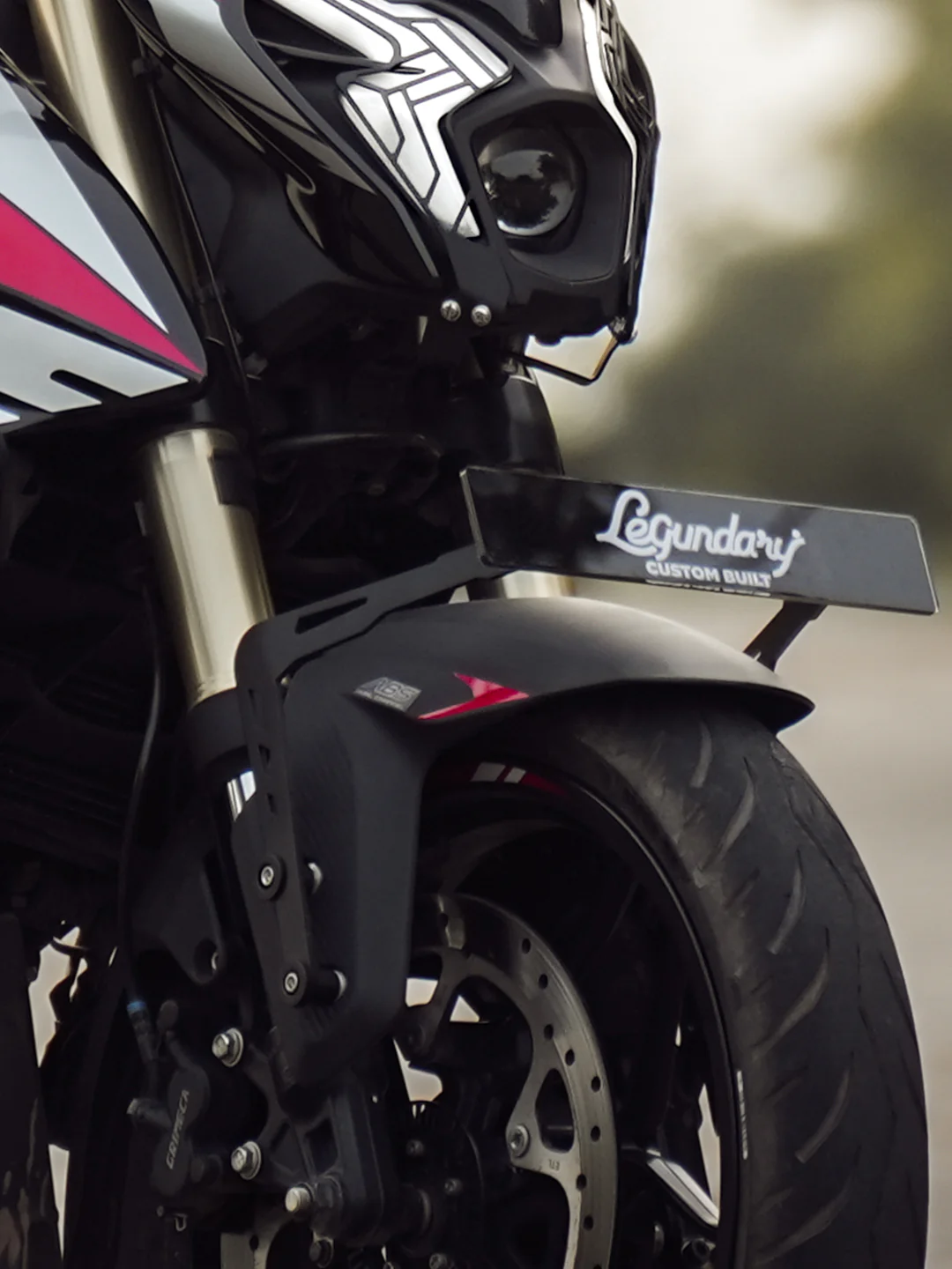 Legundary Brooch Number Plate Holder For Bajaj Pulsar NS400Z
