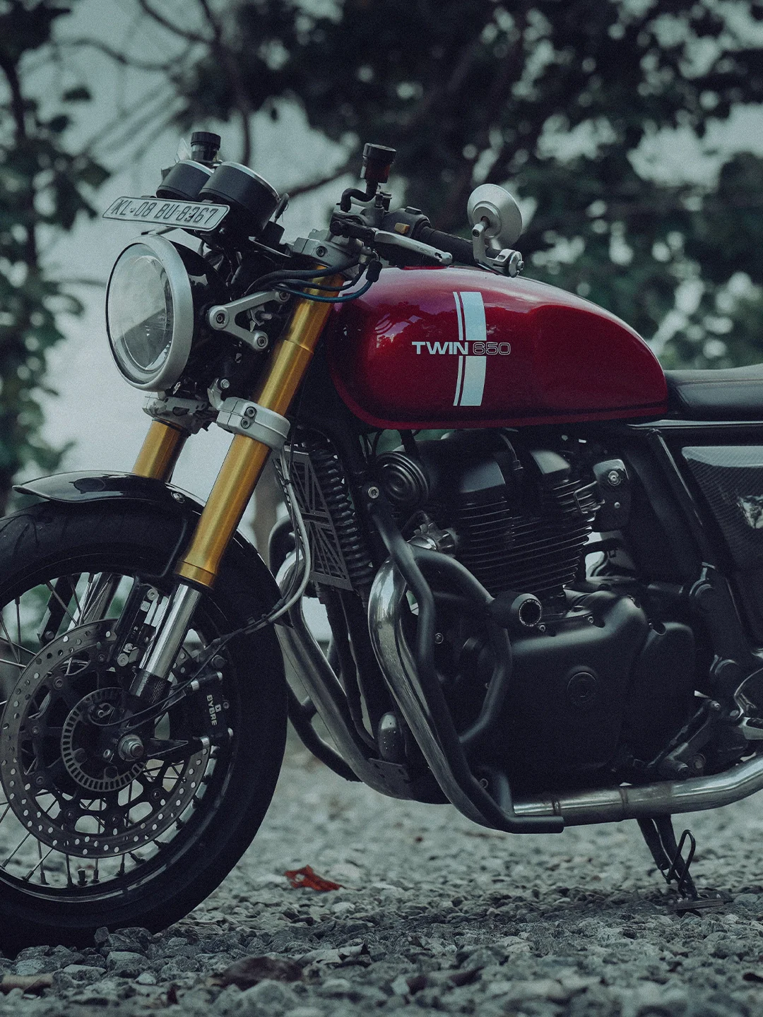 Legundary Thanos Crash Guard With Slider For Royal Enfield Interceptor 650