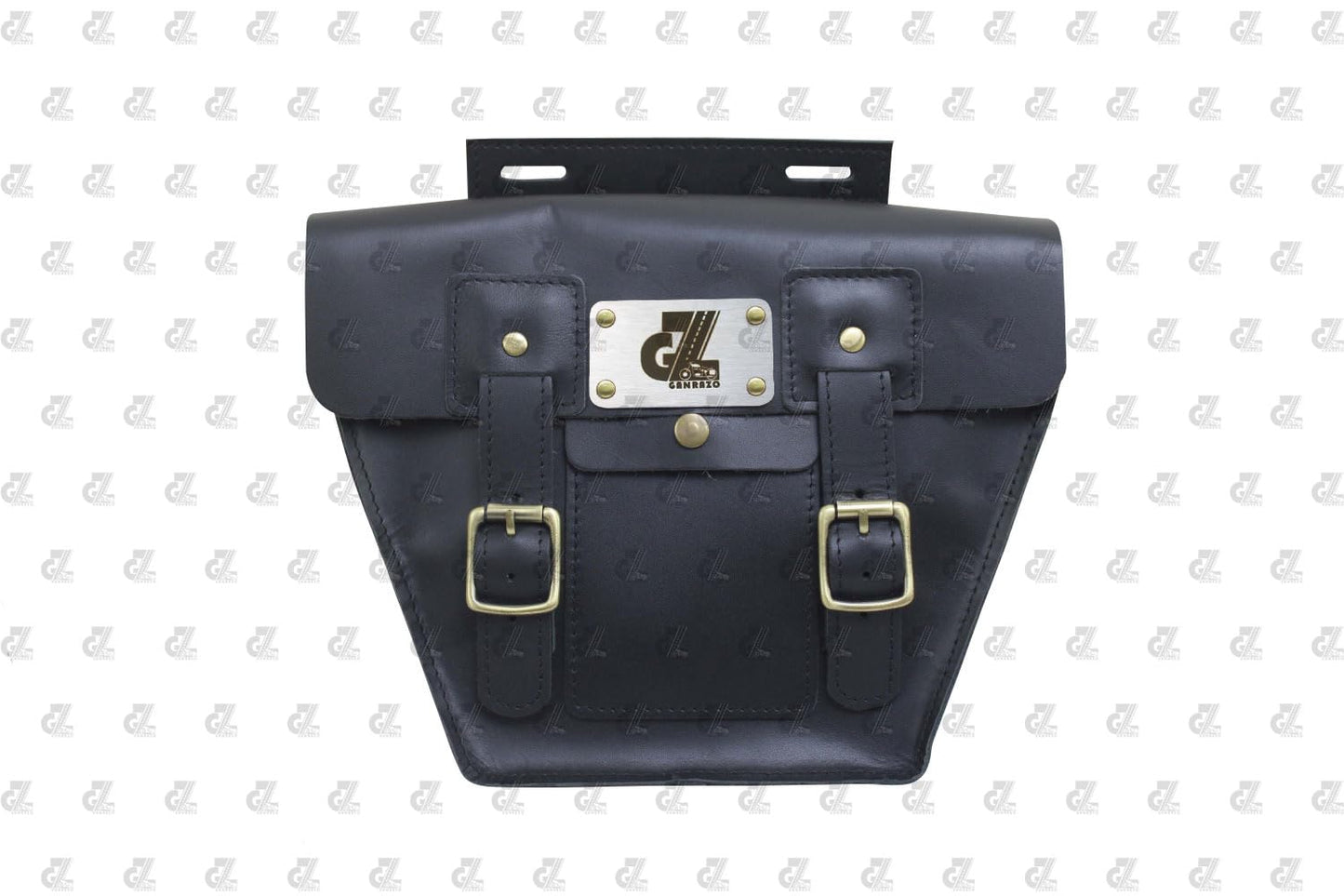 Leather Side Pannel Bag with Straps & Rain Cover for Royal Enfield Continental GT & Interceptor 650