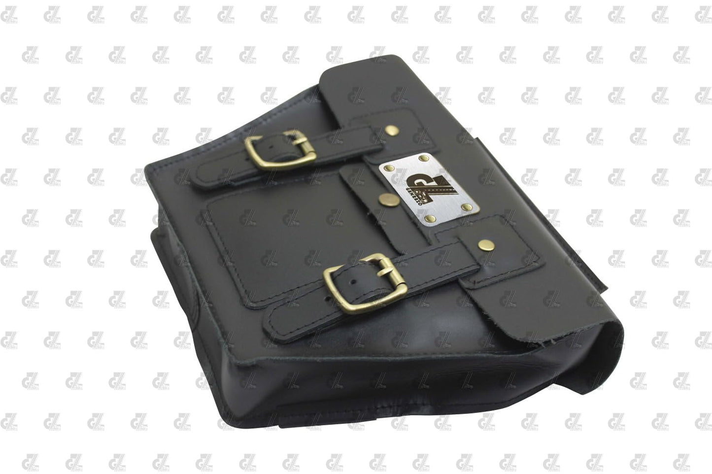 Leather Side Pannel Bag with Straps & Rain Cover for Royal Enfield Continental GT & Interceptor 650