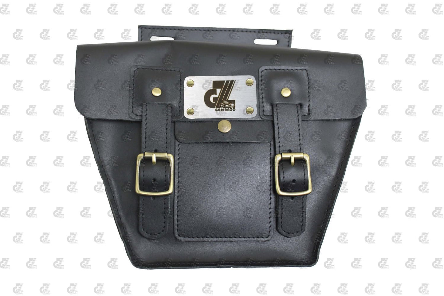 Leather Side Pannel Bag with Straps & Rain Cover for Royal Enfield Continental GT & Interceptor 650
