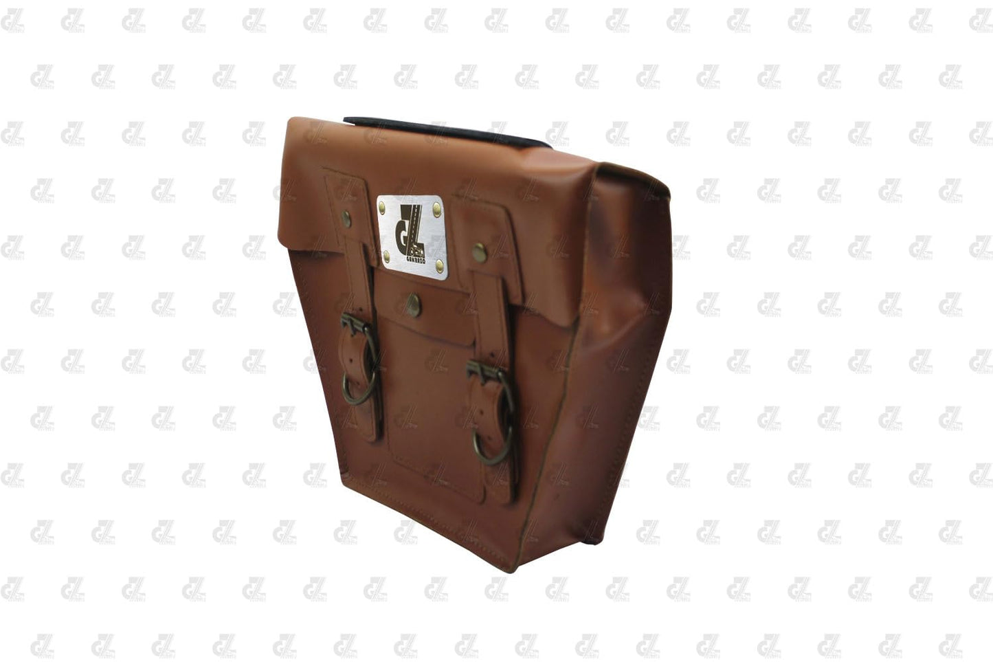 Leather Side Pannel Bag Tan Color with Straps & Rain Cover for Royal Enfield Continental GT & Interceptor 650