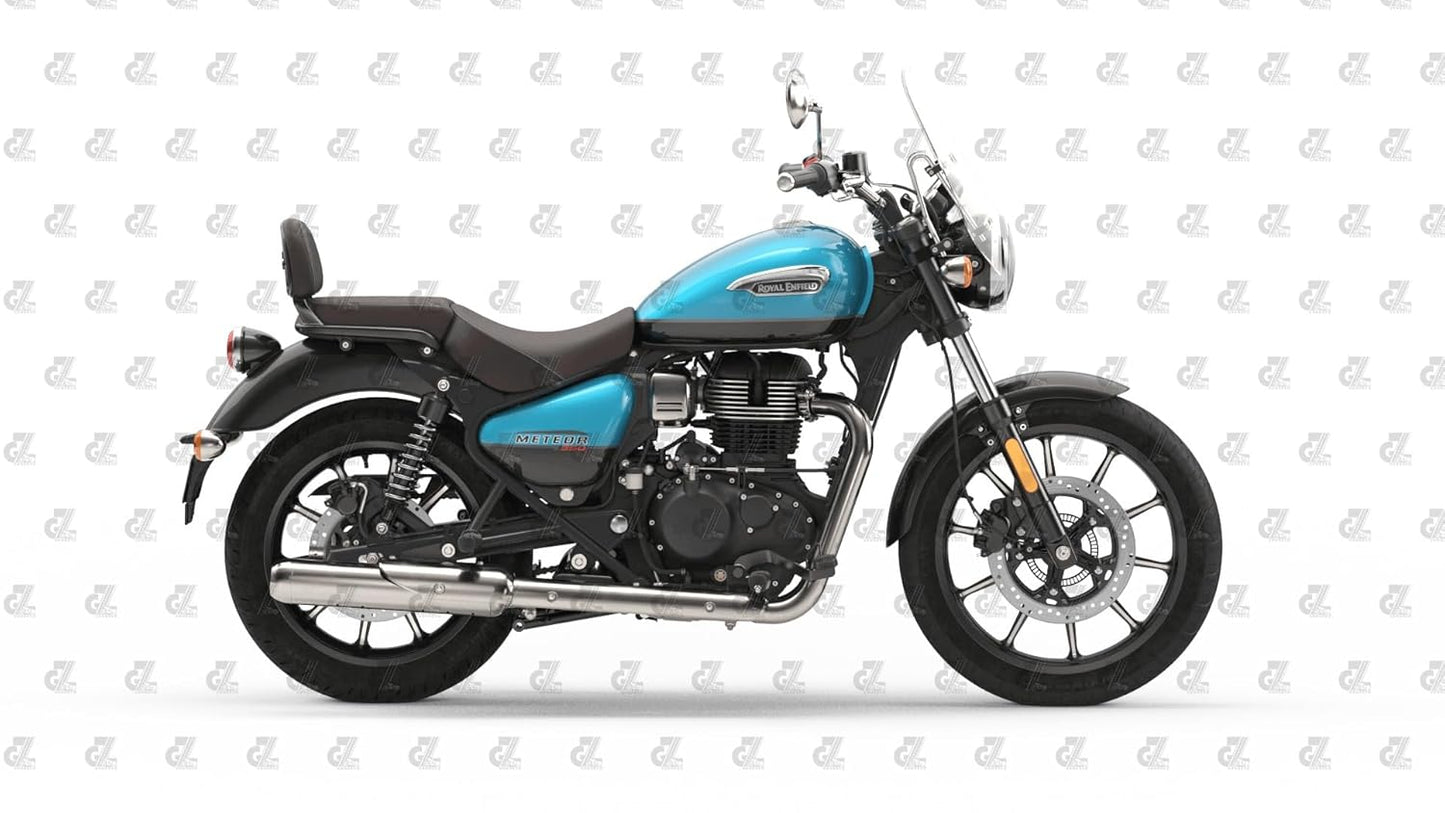 Leather Tank Strap Bag Tan for Royal Enfield Meteor 350