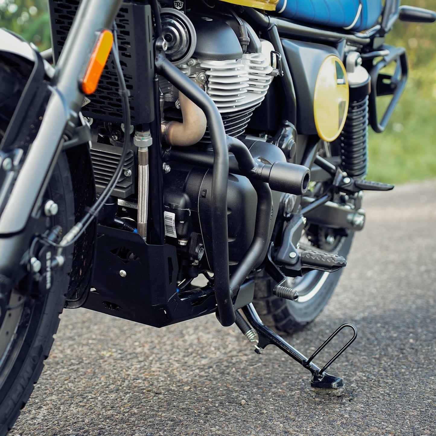 Legundary Thanos Crash Guard with Slider Black for Royal Enfield Bear 650