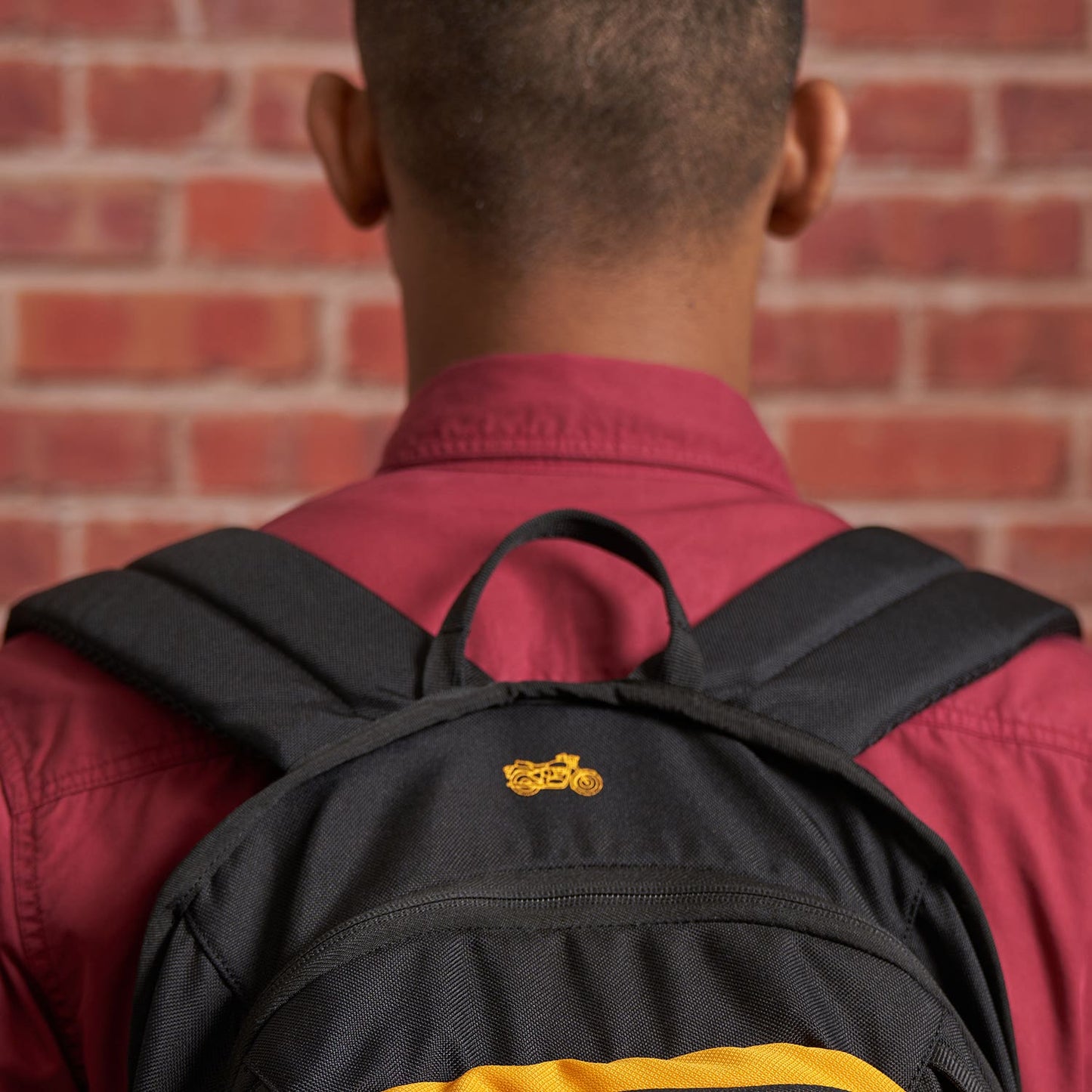 ROYAL ENFIELD MLG LIFESTYLE BACKPACK BLACK YELLOW