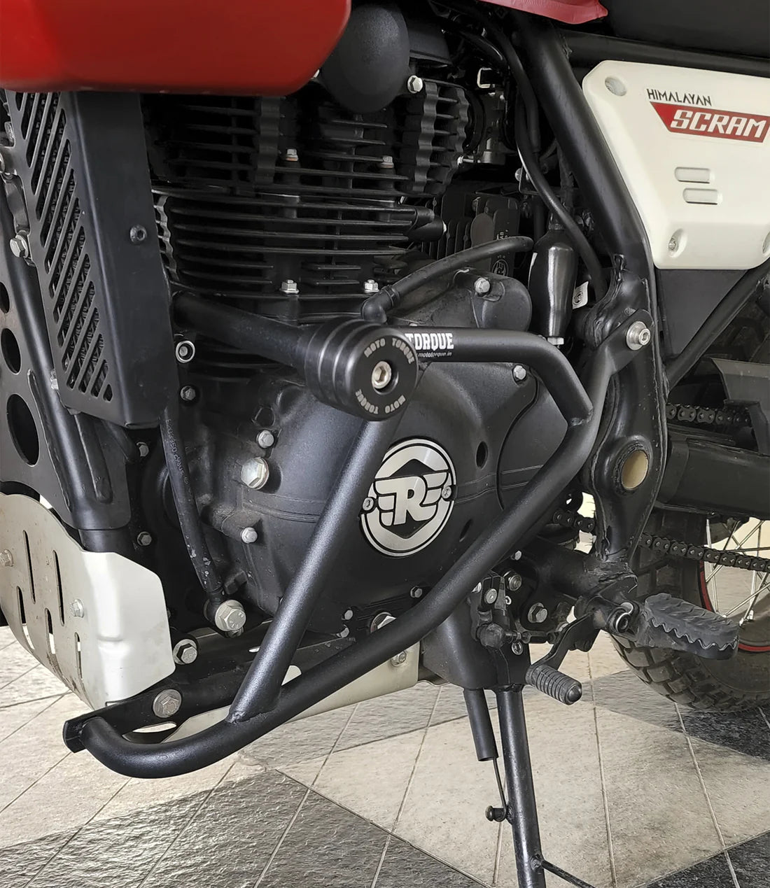MOTO TORQUE CRASH GUARD FOR ROYAL ENFIELD HIMALAYAN /SCRAM 411