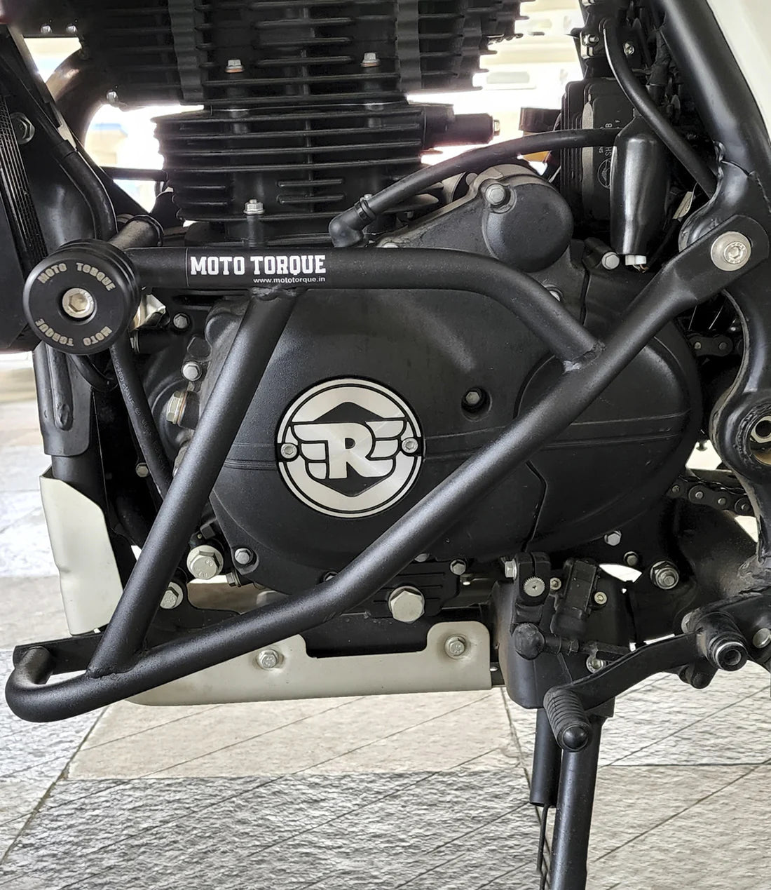 MOTO TORQUE CRASH GUARD FOR ROYAL ENFIELD HIMALAYAN /SCRAM 411