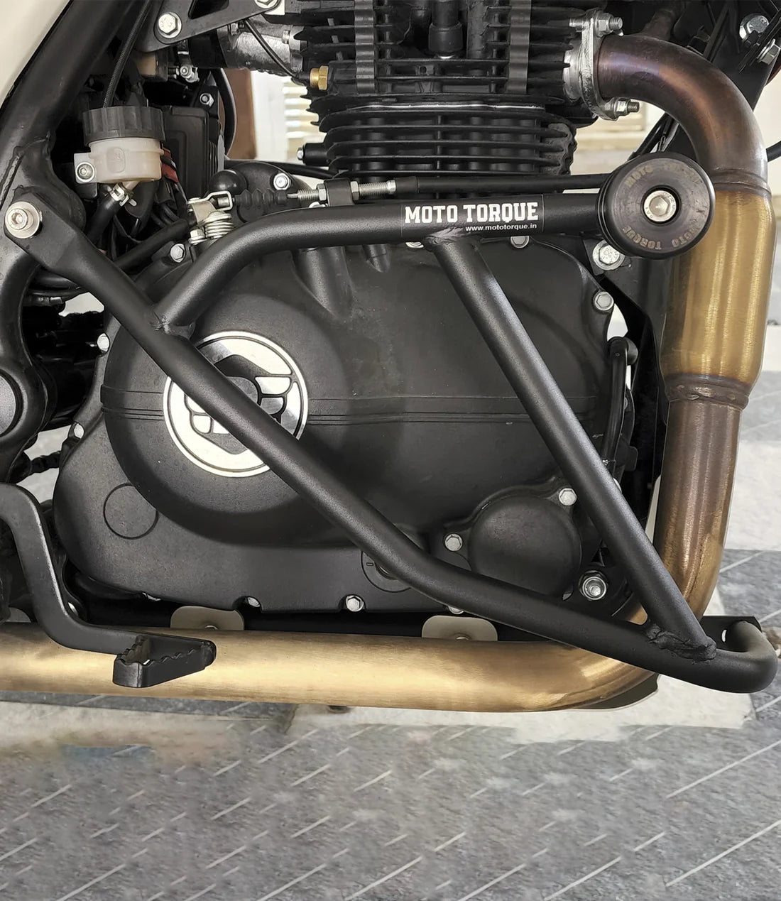 MOTO TORQUE CRASH GUARD FOR ROYAL ENFIELD HIMALAYAN /SCRAM 411