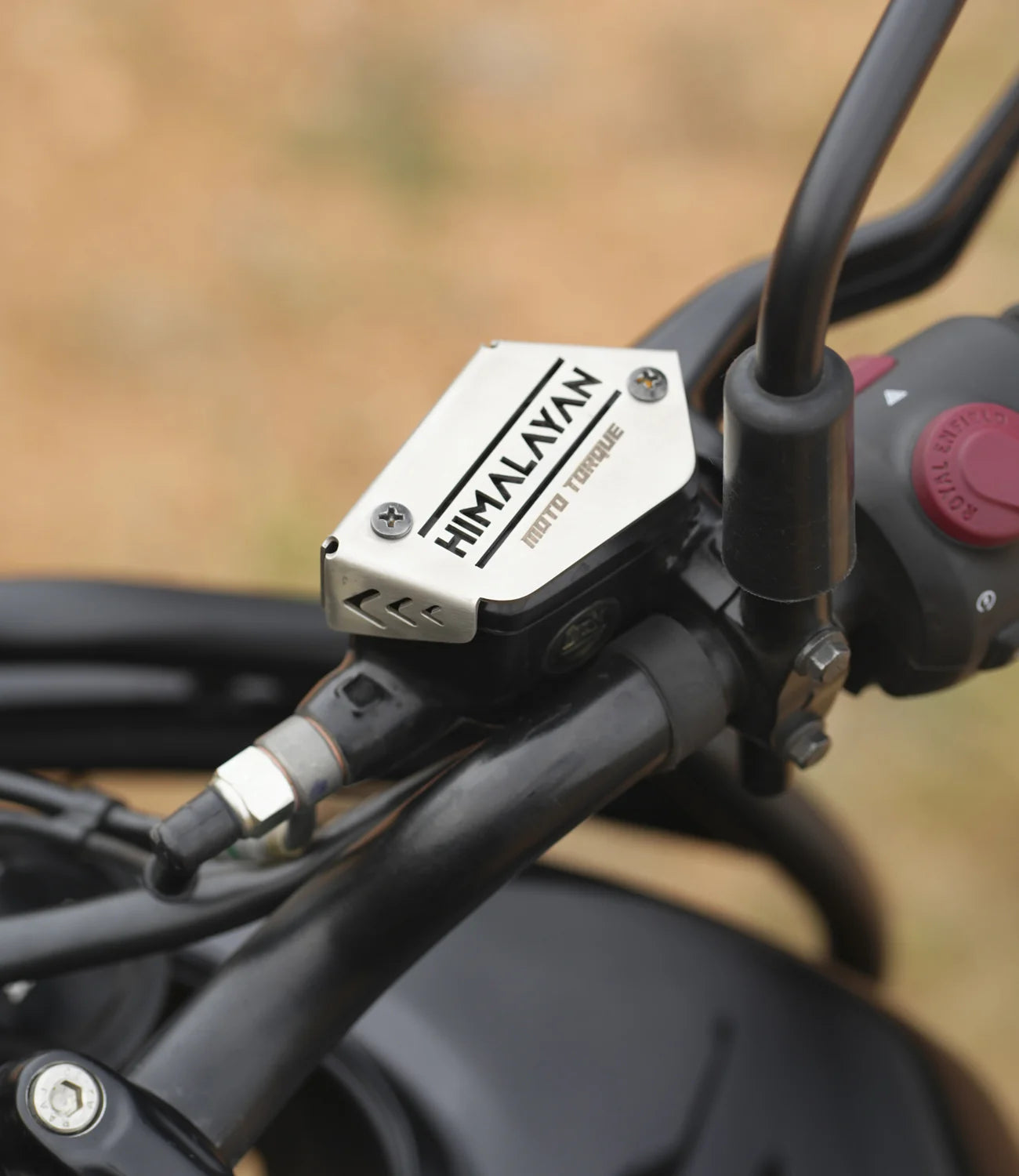 MOTO TORQUE FRONT MASTER CYLINDER GUARD (SS) FOR ROYAL ENFIELD NEW HIMALAYAN 450