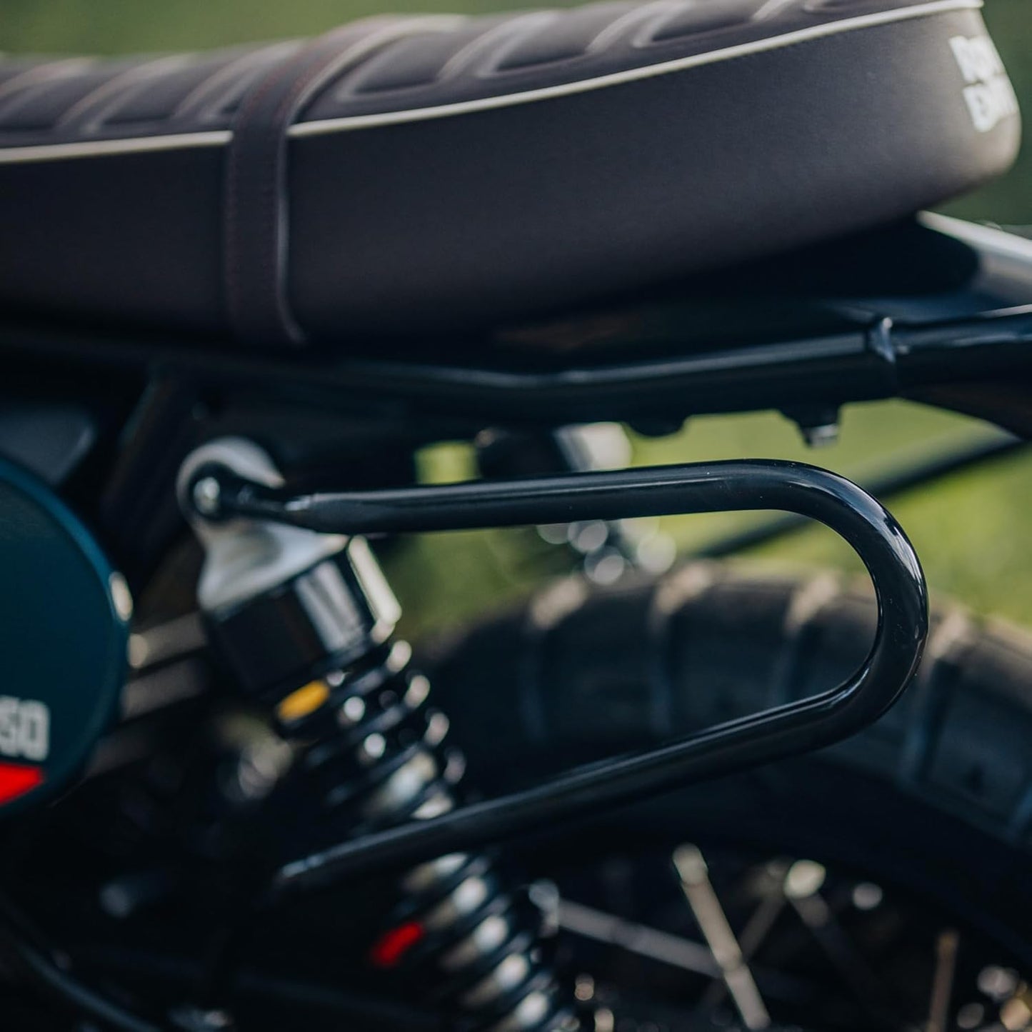 Black Soft Panniers Bags Pair With Soft Pannier Rail Pair Compatible With Royal Enfield Bear 650