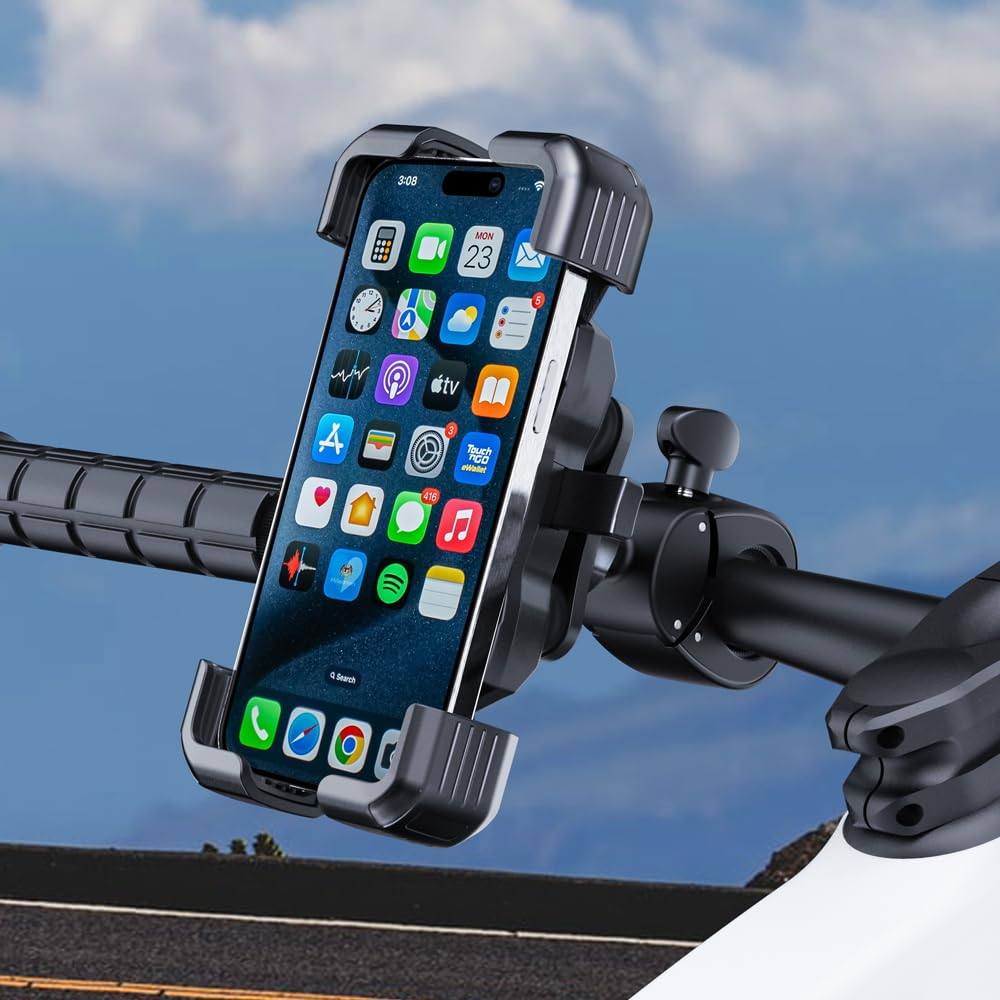 REVLOX FlexPro Motorcycle Mobile Mount/Mobile Holder with Vibration Dampener