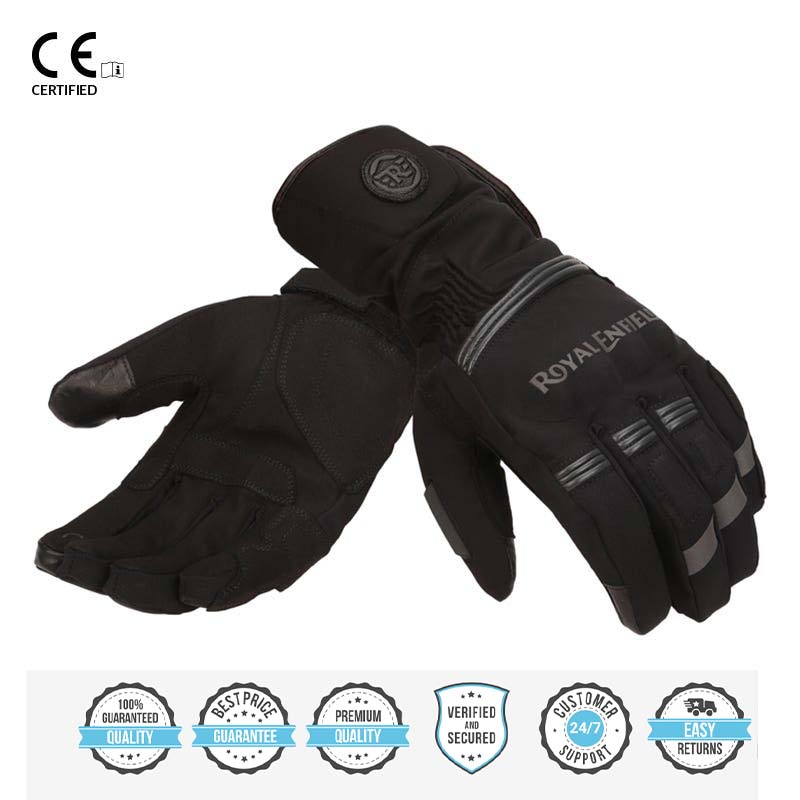 ROYAL ENFIELD BLIZZARD GLOVES BLACK & GREY