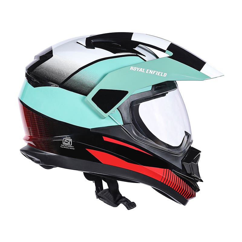 ROYAL ENFIELD ESCAPADE CHEQUER HELMET SEA GREEN