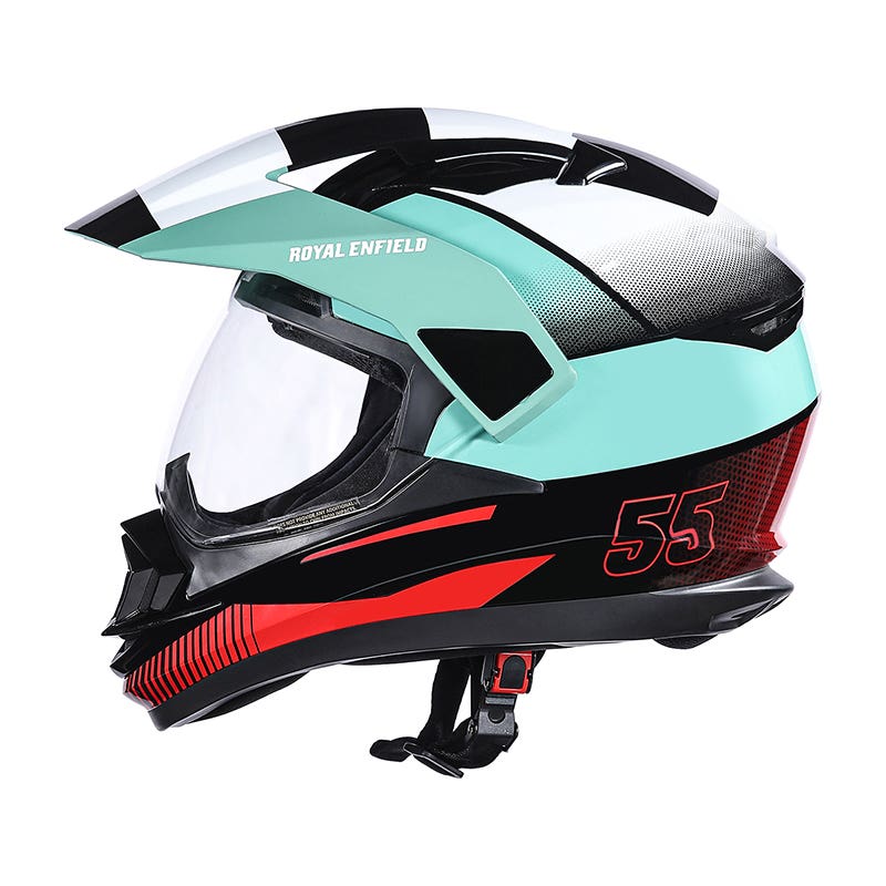 ROYAL ENFIELD ESCAPADE CHEQUER HELMET SEA GREEN